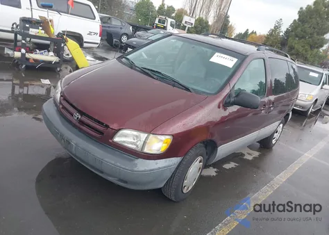 2000 Toyota Sienna Le z USA, uszkodzony, nr VIN 4T3ZF13C5YU310749